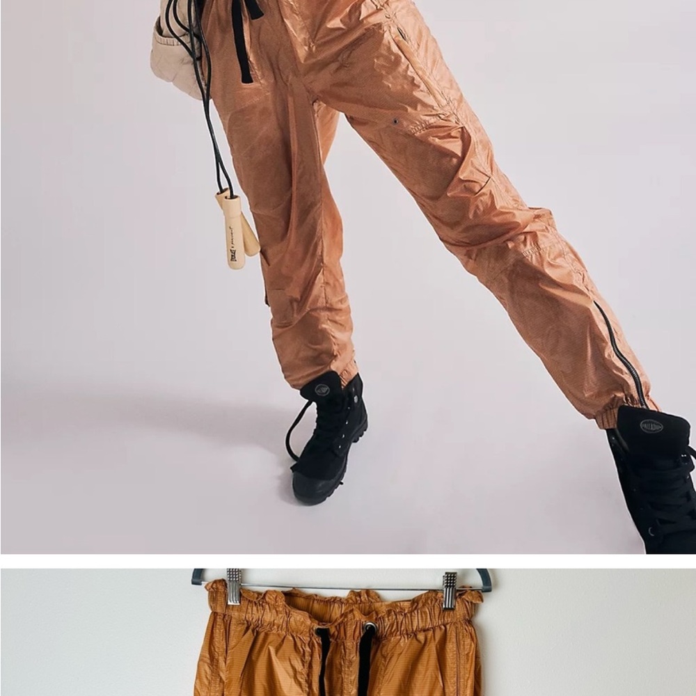 FP Movement | sz med | Back To The Future Lightweight High Rise Joggers. Orange - Picture 11 of 11